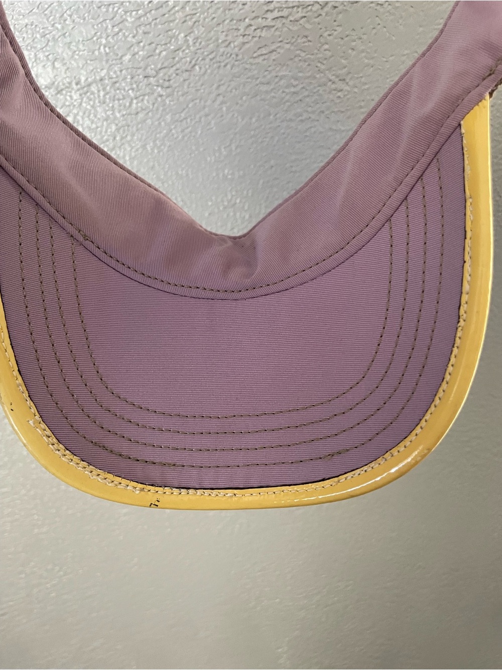 Coach Brown Signature Visor with Yellow Trim - Picture 3 of 5